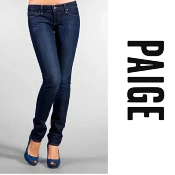 Paige Premium  Denim, Blue Heights, low rise skinny leg | 30 - Picture 1 of 7